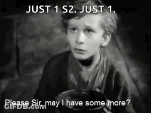 A Black And White Photo Of A Young Boy Holding A Bowl And Asking For Something . GIF