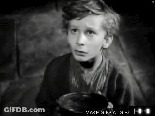 A Black And White Photo Of A Young Boy Holding A Cup With The Caption Make Gifs At GIF