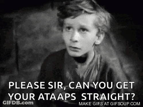 A Black And White Photo Of A Young Boy With The Caption " Please Sir Can You Get Your Ataaps Straight " GIF