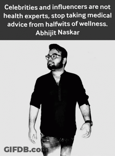 A Black And White Photo Of Abhijit Naskar GIF