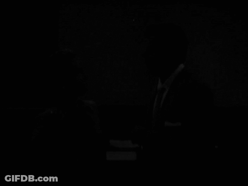 A Black And White Photo Of New York City Skyline GIF