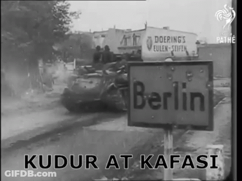 Black And White Berlin Sign GIF