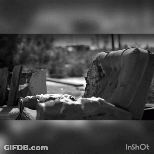 A Black And White Photo With The Word Inshot At The Bottom Of It GIF