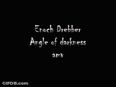 Black And White Photo With Darkness Angle Text GIF