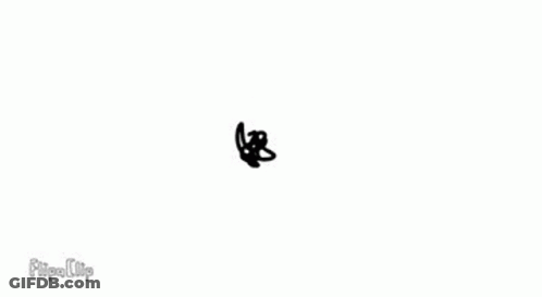 A Black And White Scribble On A White Background . GIF