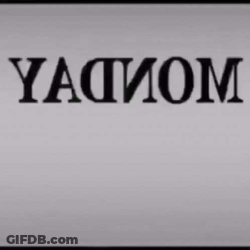 A Black And White Sign That Says Yaatom GIF