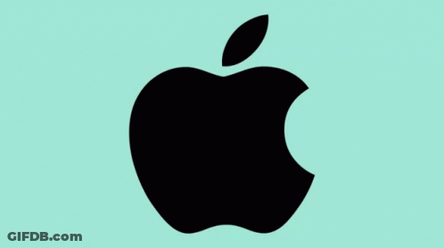 A Black Apple With A Green Android Inside GIF