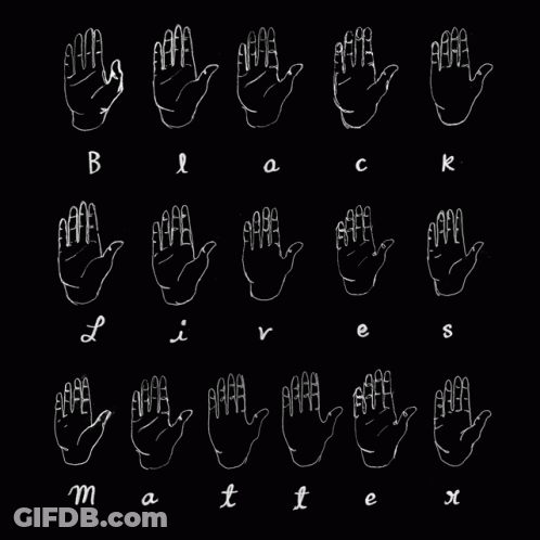 A Black Background With A Bunch Of Hand Signs And The Letters M T E X GIF