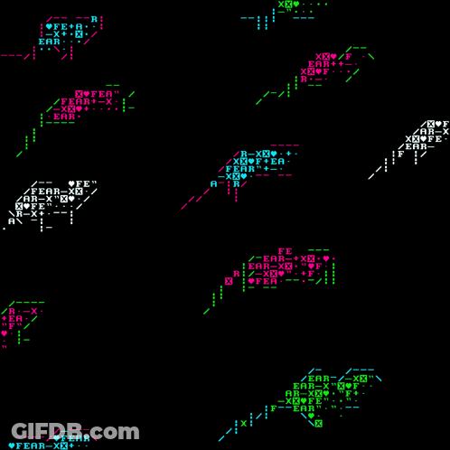 A Black Background With A Bunch Of Letters And Numbers On It GIF