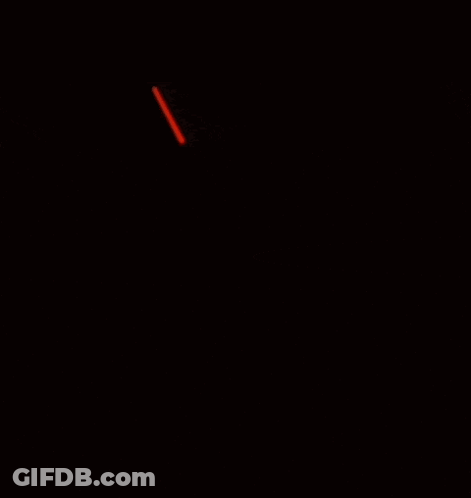 A Black Background With A Red Circle That Says The Circle In White Letters GIF