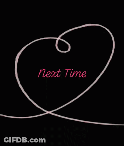 A Black Background With A Swirl And The Words Next Time On It GIF