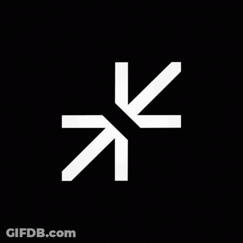 A Black Background With A White Arrow Pointing To The Right GIF