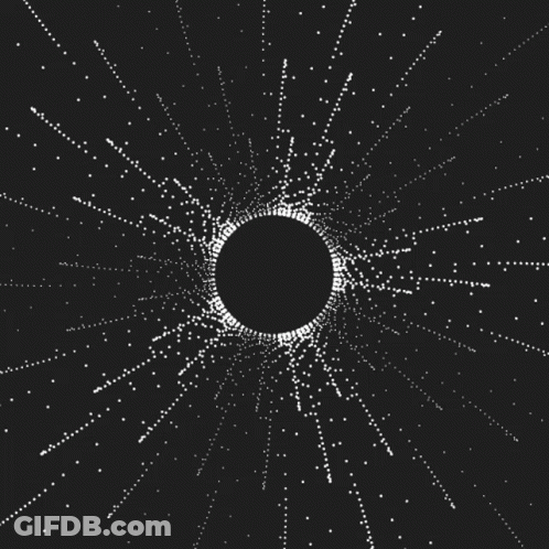 A Black Background With A White Circle In The Center GIF