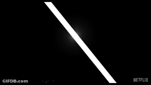 A Black Background With A White Stripe And The Word Netflix At The Bottom GIF