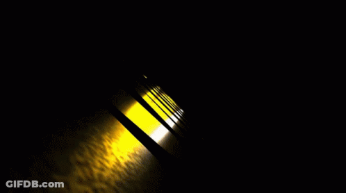 A Black Background With A Yellow Stripe On The Right GIF