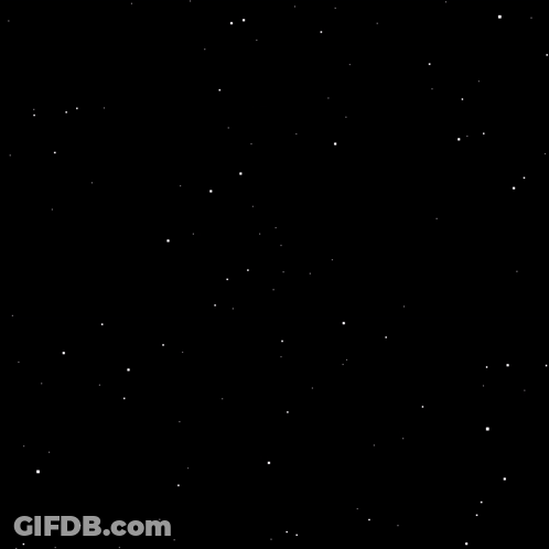 A Black Background With Lots Of White Stars In It GIF