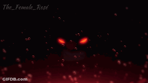 A Black Background With Red Bubbles And The Name The_female_rose On It GIF