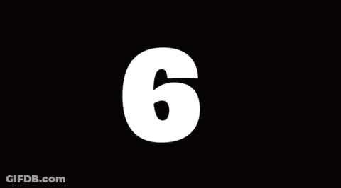A Black Background With The Number 67 In White Letters GIF