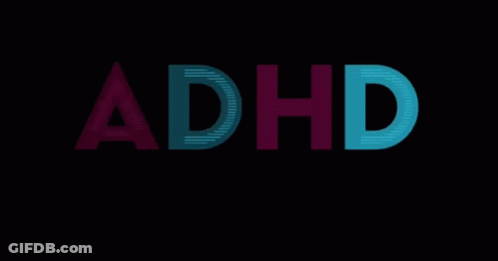 A Black Background With The Words Adhd Dopamine GIF