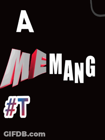 A Black Background With The Words Anda Le Mang #Terbaik GIF