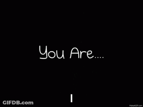 A Black Background With The Words `` Not Alone '' Written In White On It . GIF