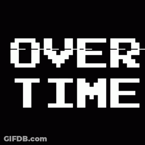 A Black Background With The Words Over Time Written In Pink And White GIF