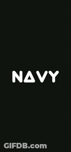 A Black Background With White Letters And A Triangle In The Middle GIF
