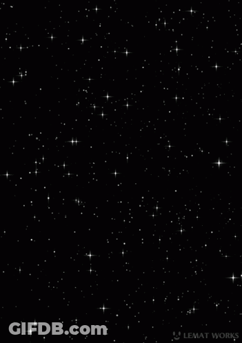 A Black Background With White Stars On It GIF