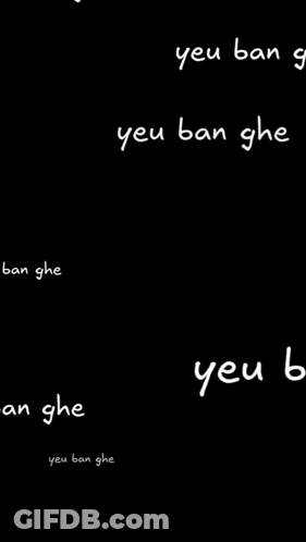 A Black Background With White Text That Says You Ban Ghe GIF