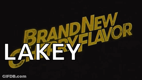 Black Background With Yellow Lakey Flavor Text GIF