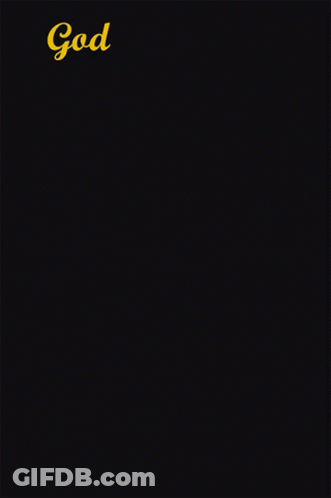 A Black Background With Yellow Text That Says God Grant Me The Serenity GIF