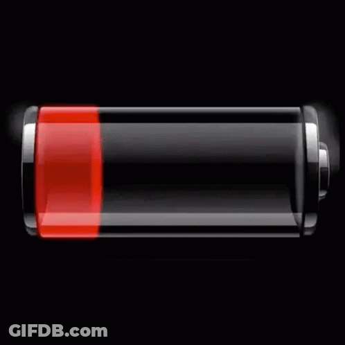 Black Battery With Need Beer Text GIF