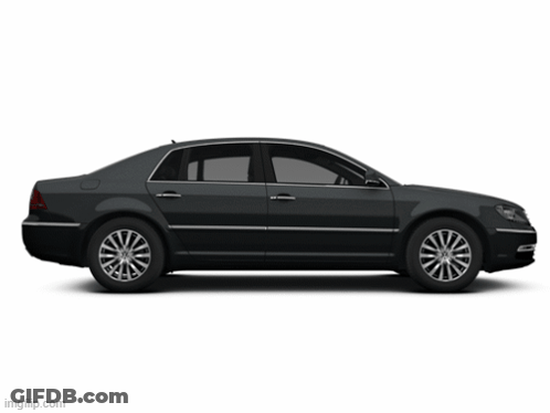 A Black Car Is Shown On A White Background With The Website Imgflip.com At The Bottom GIF
