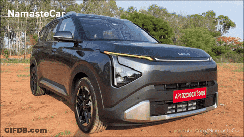 A Black Car With A Red License Plate That Says Ap10c30037c00009 GIF
