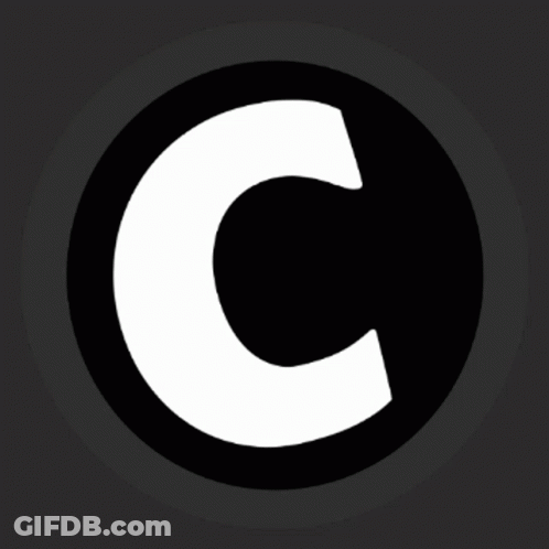 A Black Circle With A White Circle In The Center GIF