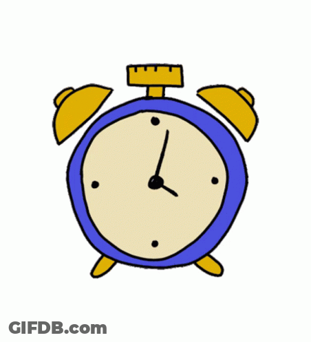 A Blue Alarm Clock With A Yellow Rubber Duck On It And The Words " Duck O 'Clock " Below It GIF