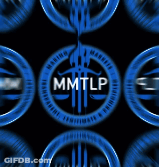 A Blue And Black Logo That Says Mmtlp On It GIF