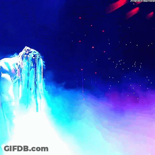 A Blue And Purple Background With The Hashtag #Thenextbigthing On It GIF