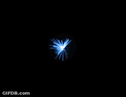A Blue And White Background With A Black Frame GIF