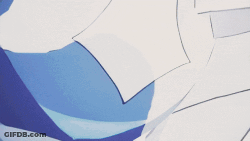 A Blue And White Drawing Of A Robot With A Smoke Coming Out Of Its Mouth GIF