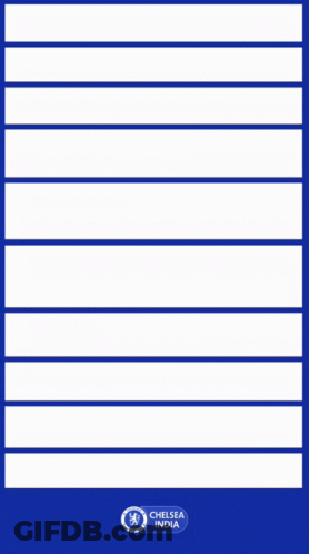A Blue And White Poster That Says Blue Is The Colour Football Is The Game GIF