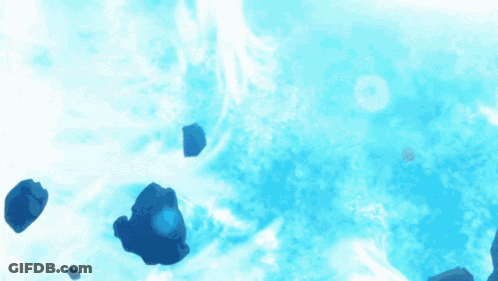 A Blue Background With A Circle That Says ' I ' On It GIF
