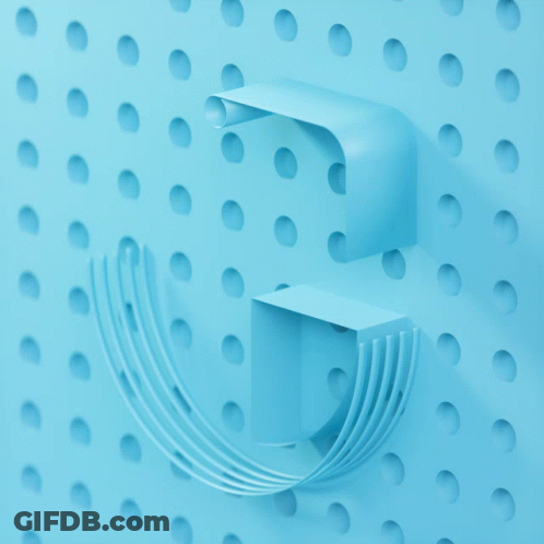 A Blue Background With A Few Holes In It And A Few Lines GIF