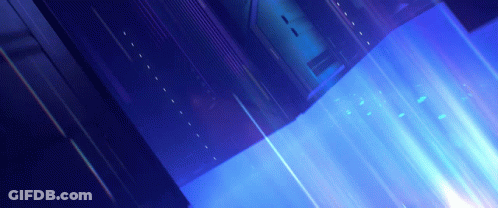A Blue Background With A Few White Lines On It GIF