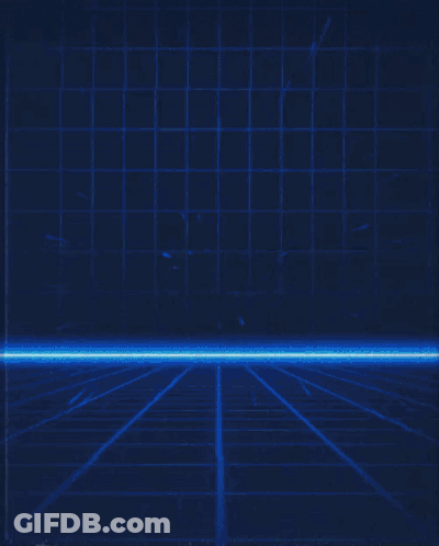 A Blue Background With A Red And White Letter H And R GIF