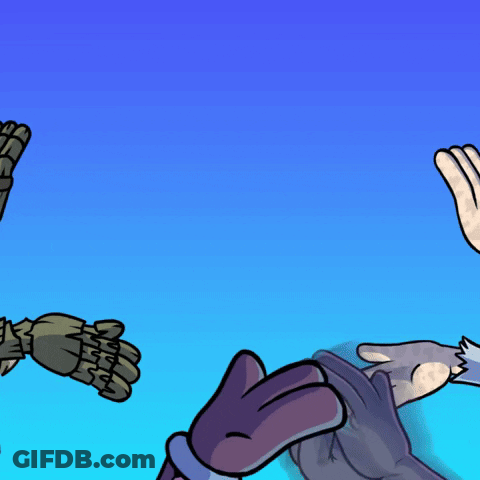 A Blue Background With A White Letter W In The Center GIF