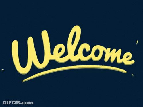 A Blue Background With A Yellow Swirl That Says ' A ' On It GIF