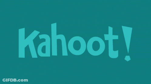 A Blue Background With Kahoot Written In White Letters GIF