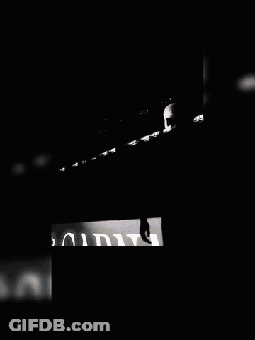 A Blue Background With The Word Garnac In White Letters GIF