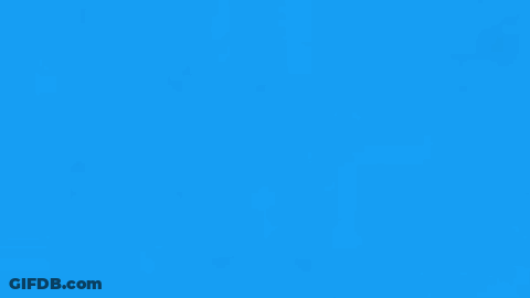 A Blue Background With The Word Miku In Yellow Letters GIF